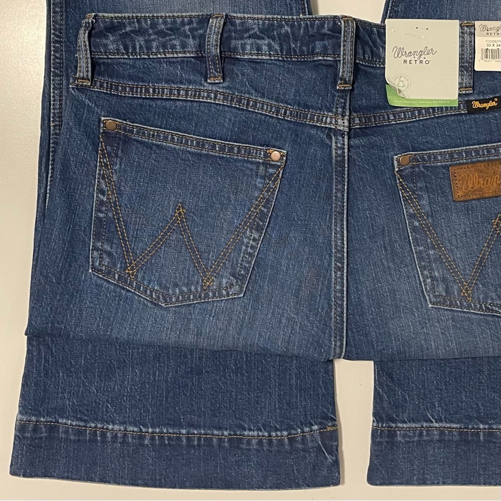NWT Wrangler High Rise Trouser - Retro Style & Stretch - Size 33 | 34 - Picture 4 of 11